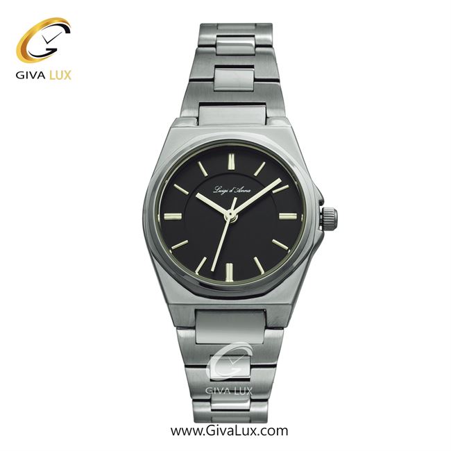 ساعت مچی اورجینال زنانه LdA | لوئیجی د آنا | Luigi d'Ana نقره ای | نقره ای| مشکی| کد رفرنس 2441